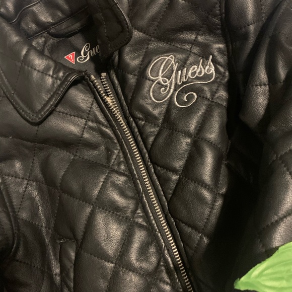 🔥FLASH SALE🔥GUESS Toddler Pleated Leather Jacket - Picture 3 of 8